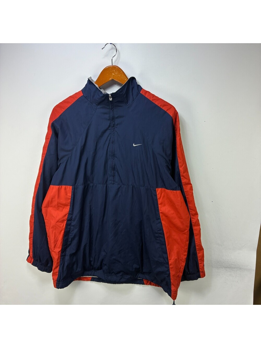 Vintage Nike Sample Half Zip Swoosh Windbreaker Jacket Large